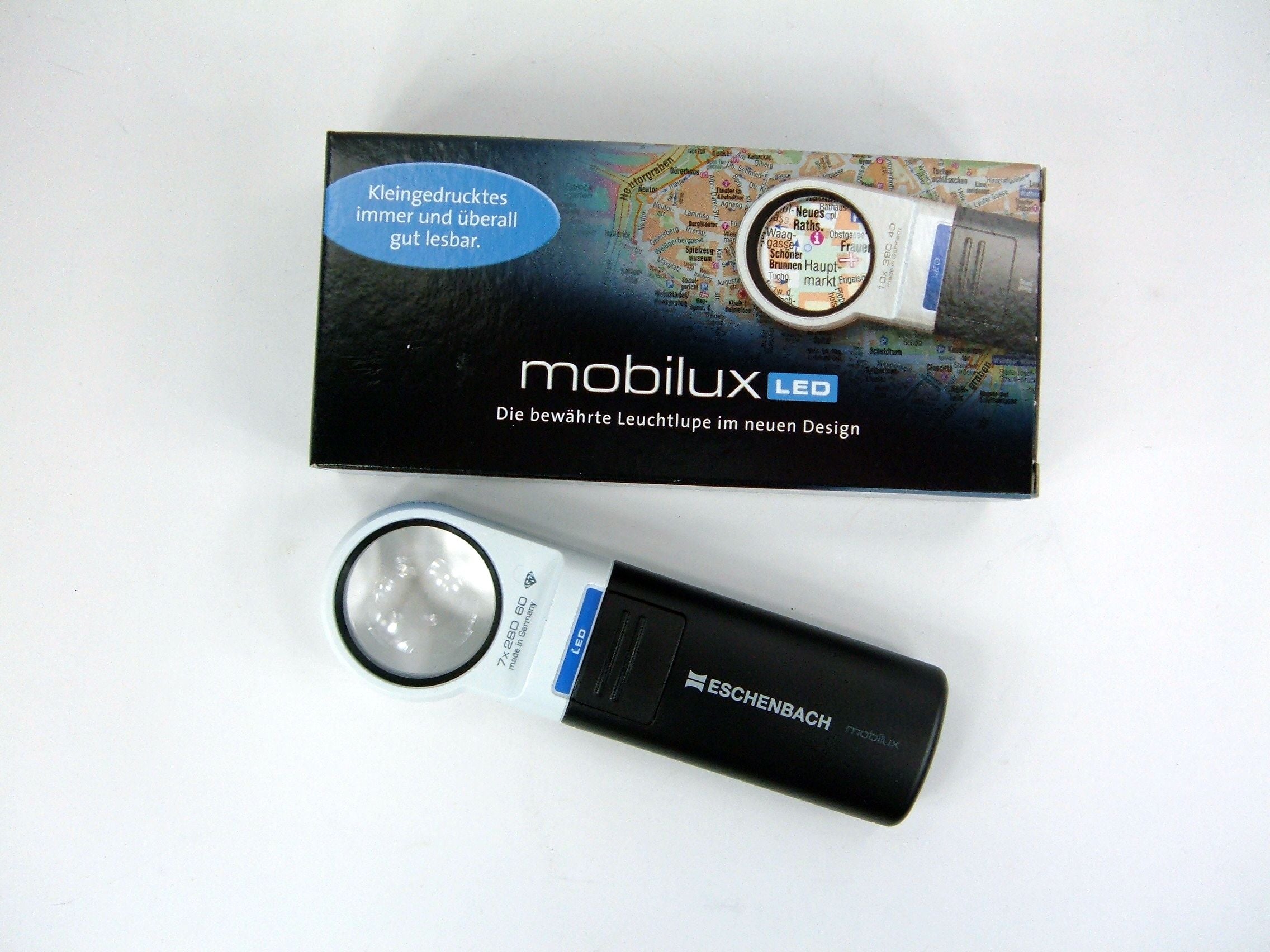 LENTE INGRANDIMENTO - Eschenbach Mobilux LED 7X 28D Diametro 40mm