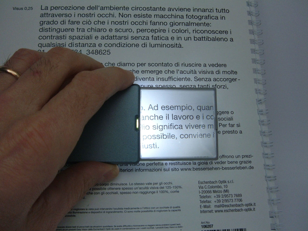 LENTE INGRANDIMENTO TASCABILE - Eschenbach Easy Pocket 4x  16D 4 Ingrandimenti