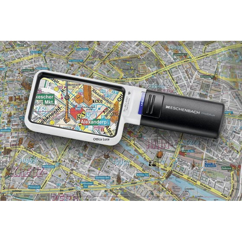 LENTE INGRANDIMENTO - Eschenbach Mobilux LED 3X 8D 5.4x9 cm