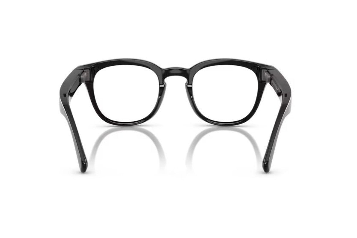 Nuance Audio  Panthos 48 AW5002 04  Transitions Grey Glasses Life Style  Shiny Black calibro 48 500204