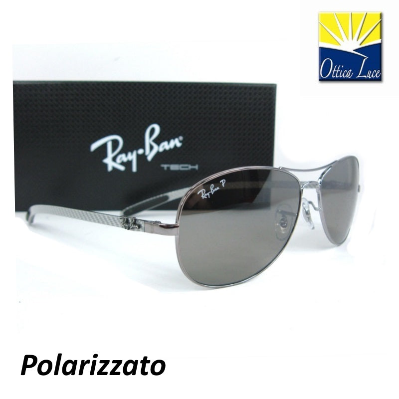 RAY BAN - Carbon Fibre Collection 8301 004/N8 004n8 Polarizzato