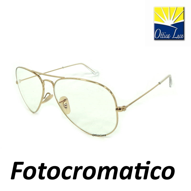 RAY BAN - Aviator Large Metal 3025 0015F Grigio Fotocromatico Evolve 001 5F