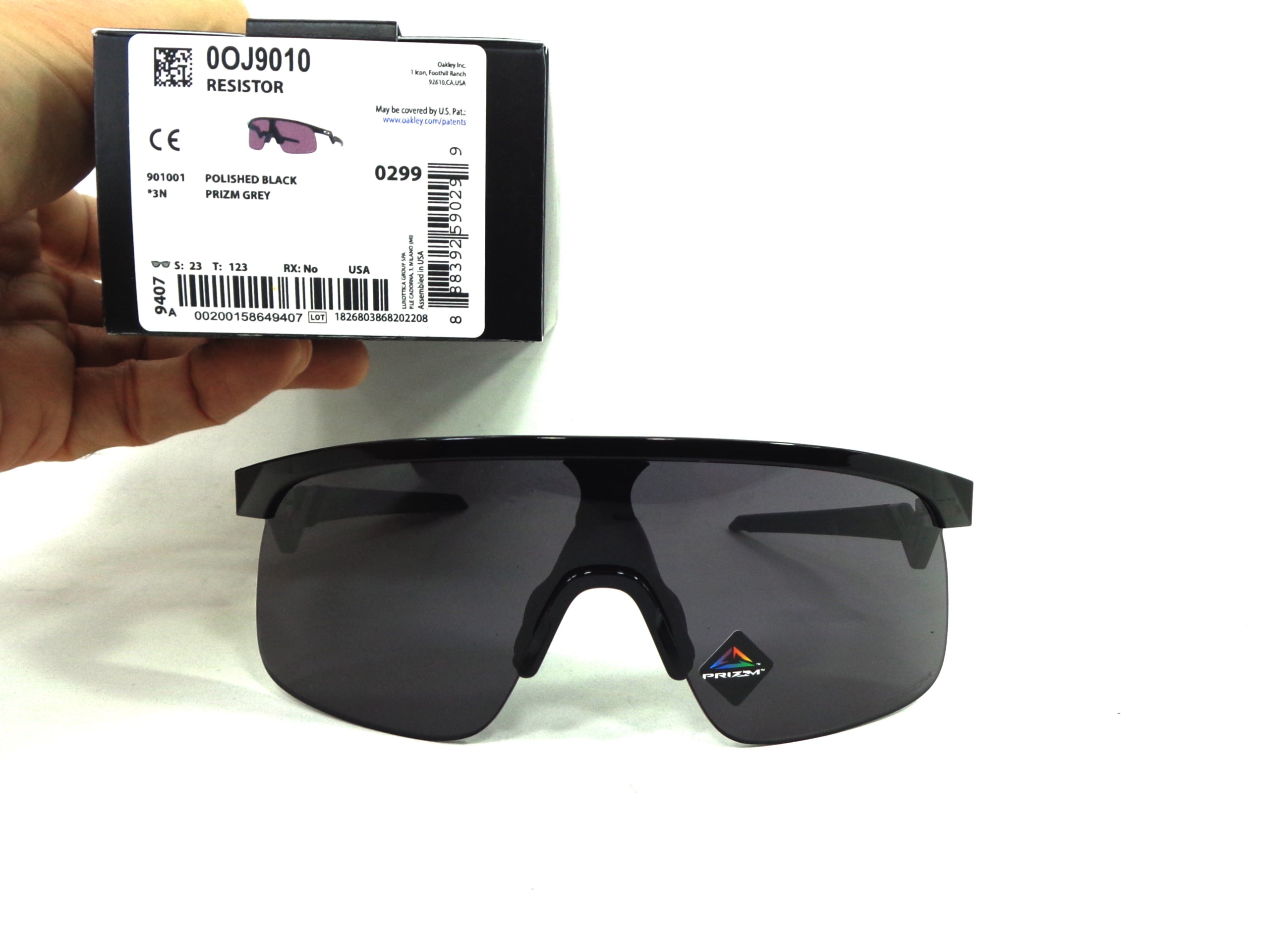 OAKLEY - Resistor 9010 01  Prizm Grey  Cycling Sport Racing OJ 901001 Youth Junior