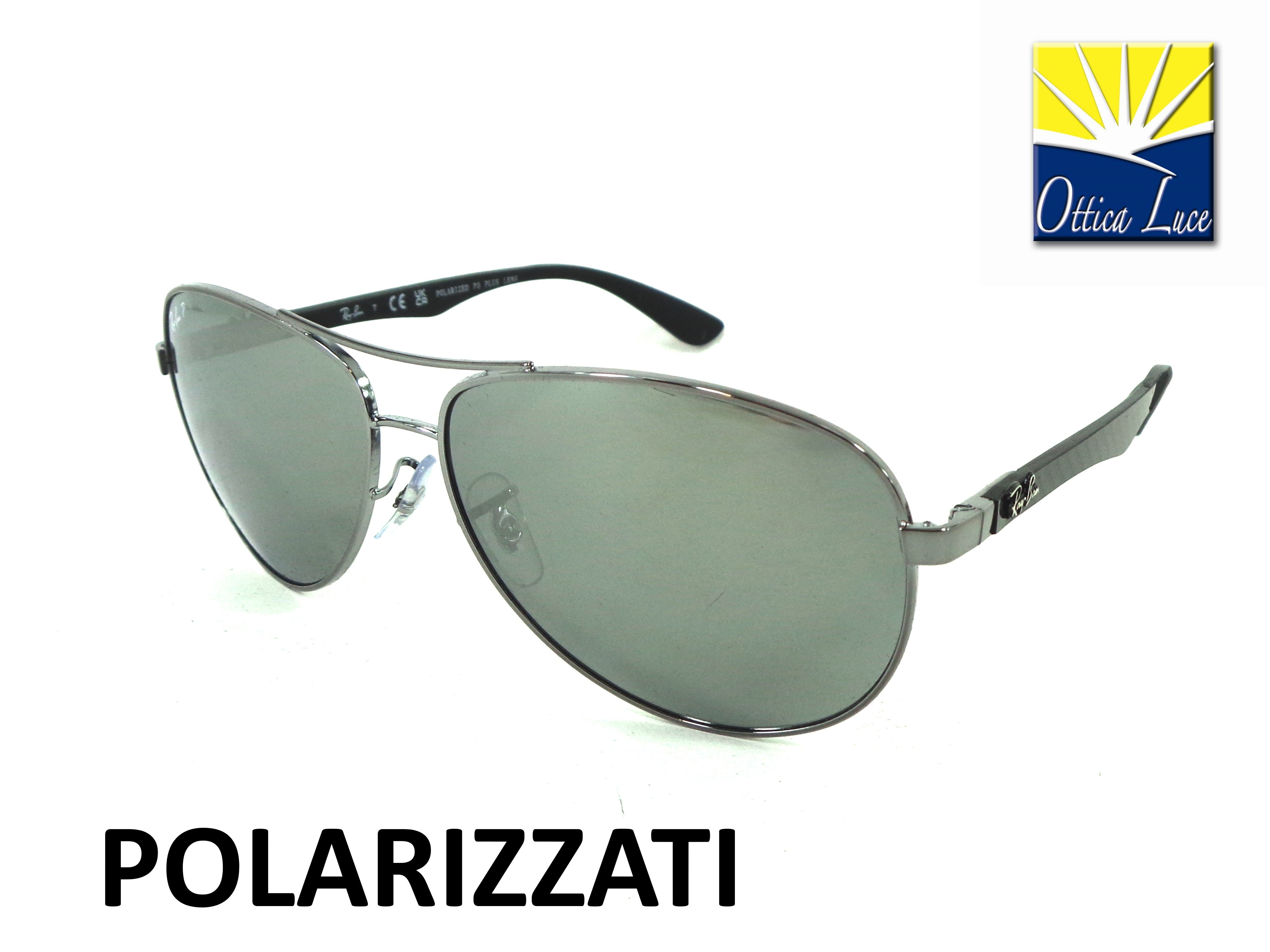 RAY BAN TECH - 8313 004/K6 CARBON FIBRE polarizzato calibro 61