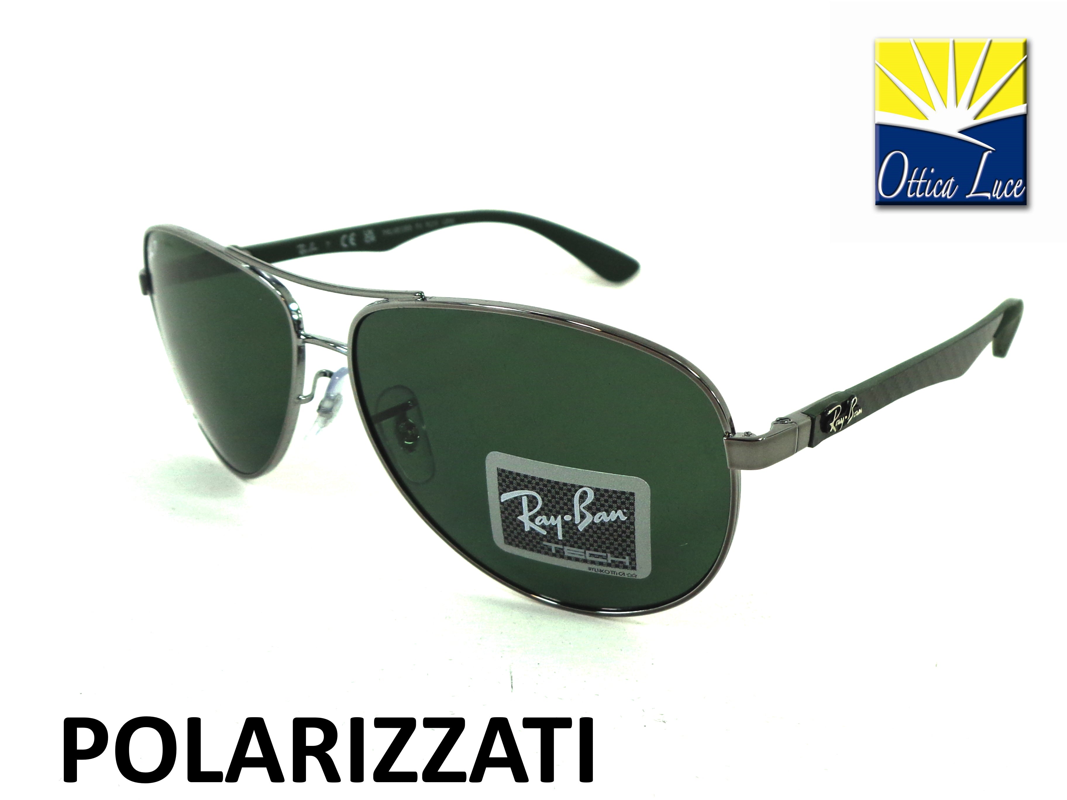 RAY BAN TECH - 8313 004/N5 CARBON FIBRE polarizzato calibro 61