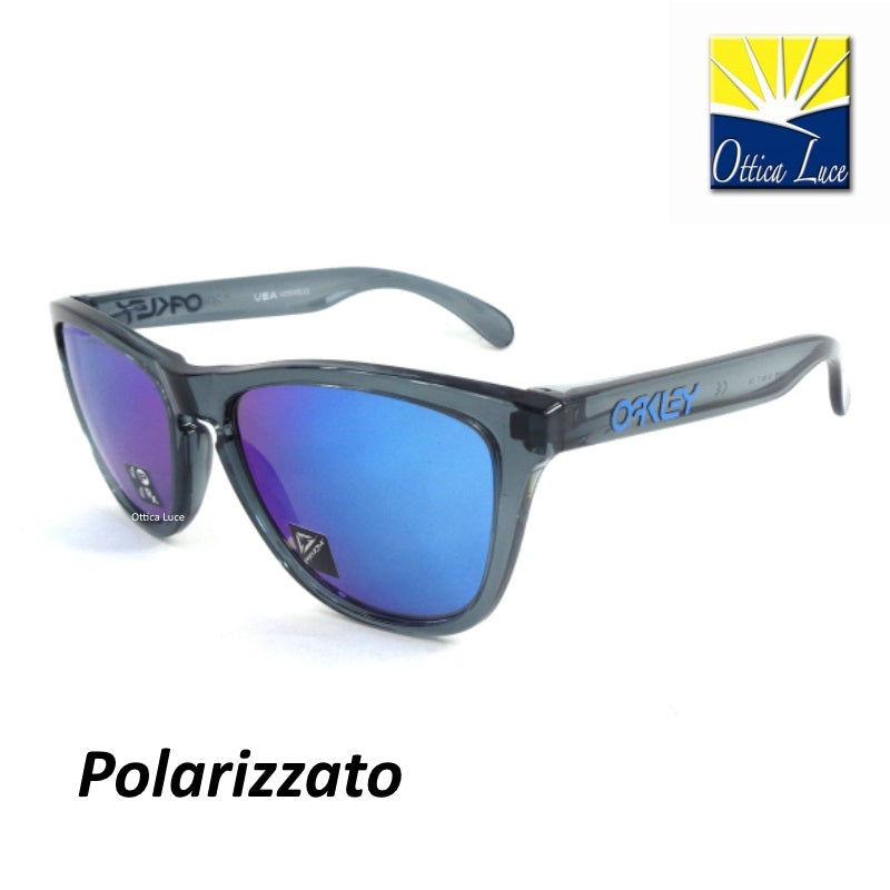 OAKLEY - Frogskins 9013 F6  Cycling Sport Racing Prizm Sapphire Iridium Polarizzato 9013F6