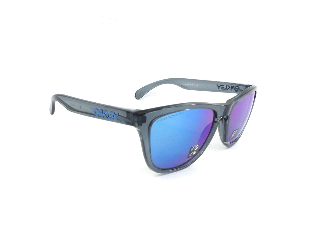 OAKLEY - Frogskins 9013 F6  Cycling Sport Racing Prizm Sapphire Iridium Polarizzato 9013F6