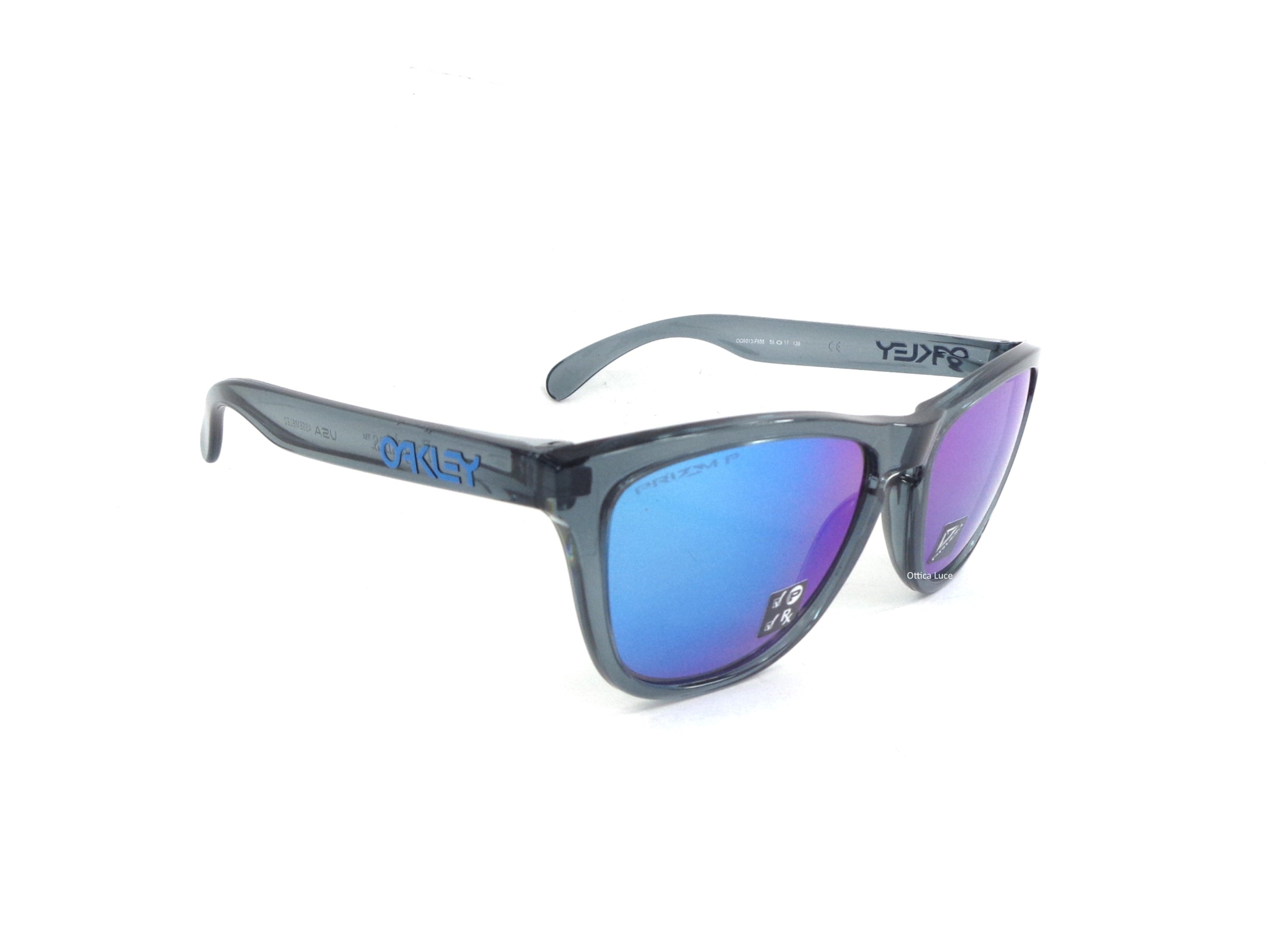 OAKLEY - Frogskins 9013 F6  Cycling Sport Racing Prizm Sapphire Iridium Polarizzato 9013F6