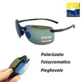 SERENGETI - Ceriale 8814 Polarizzato Fotocromatico 555 Blue Pesca Sport Pieghevole