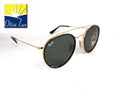 RAY BAN - Round Double Bridge 3647N 001 Flat Lenses G15