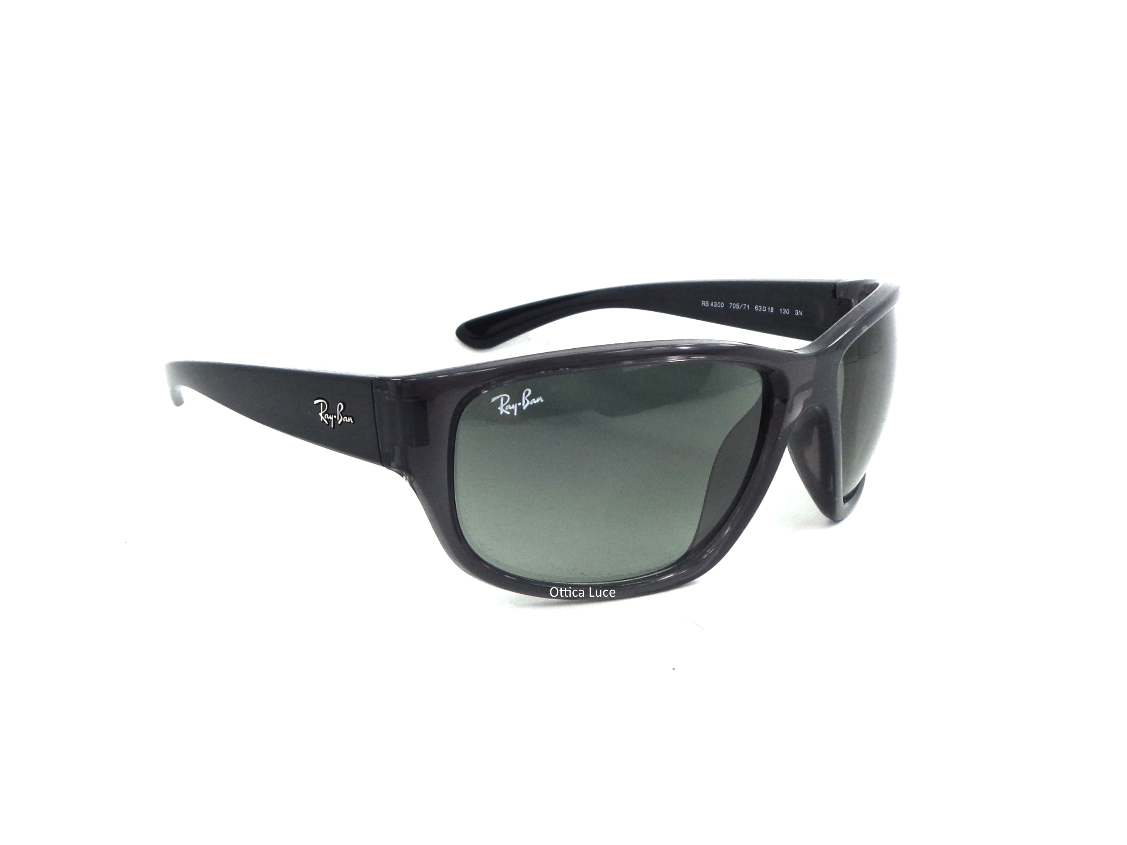 RAY BAN - 4300 705/71 705 71 Trasparent Grey Degradante