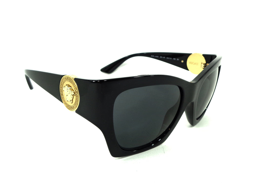 VERSACE- 4452 GB187 Black Dark Grey GB1 87