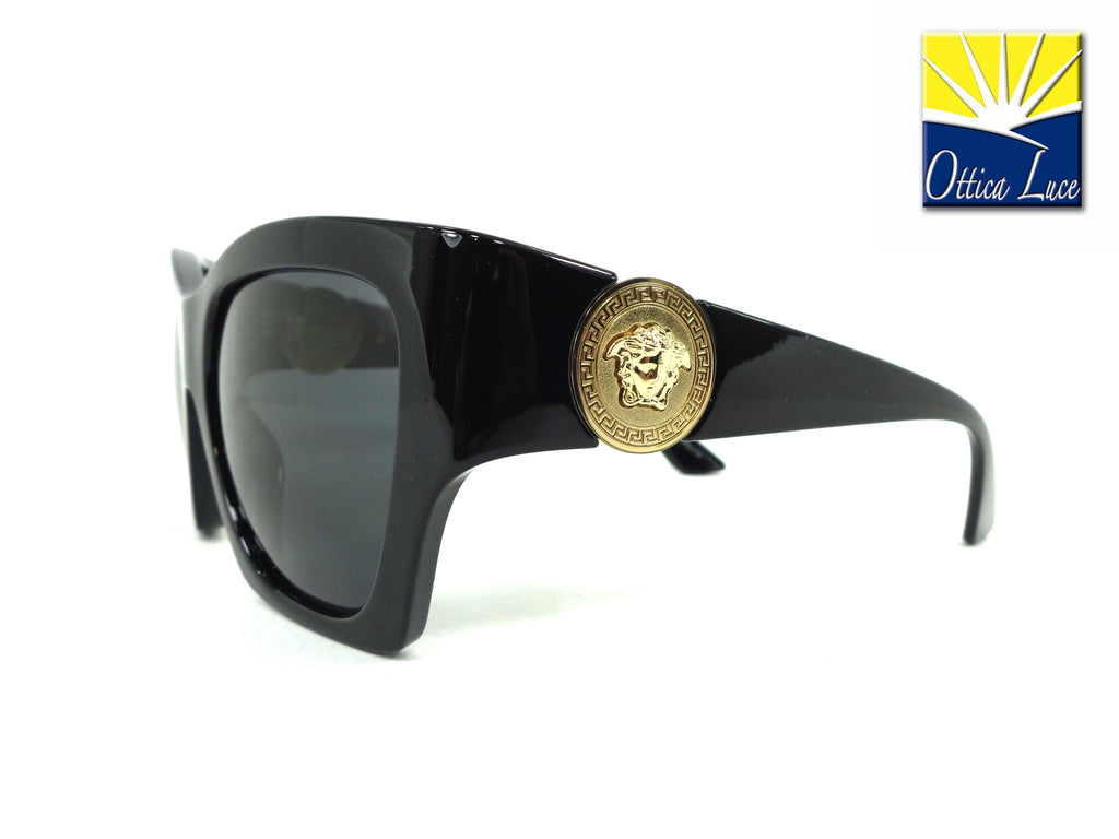 VERSACE- 4452 GB187 Black Dark Grey GB1 87