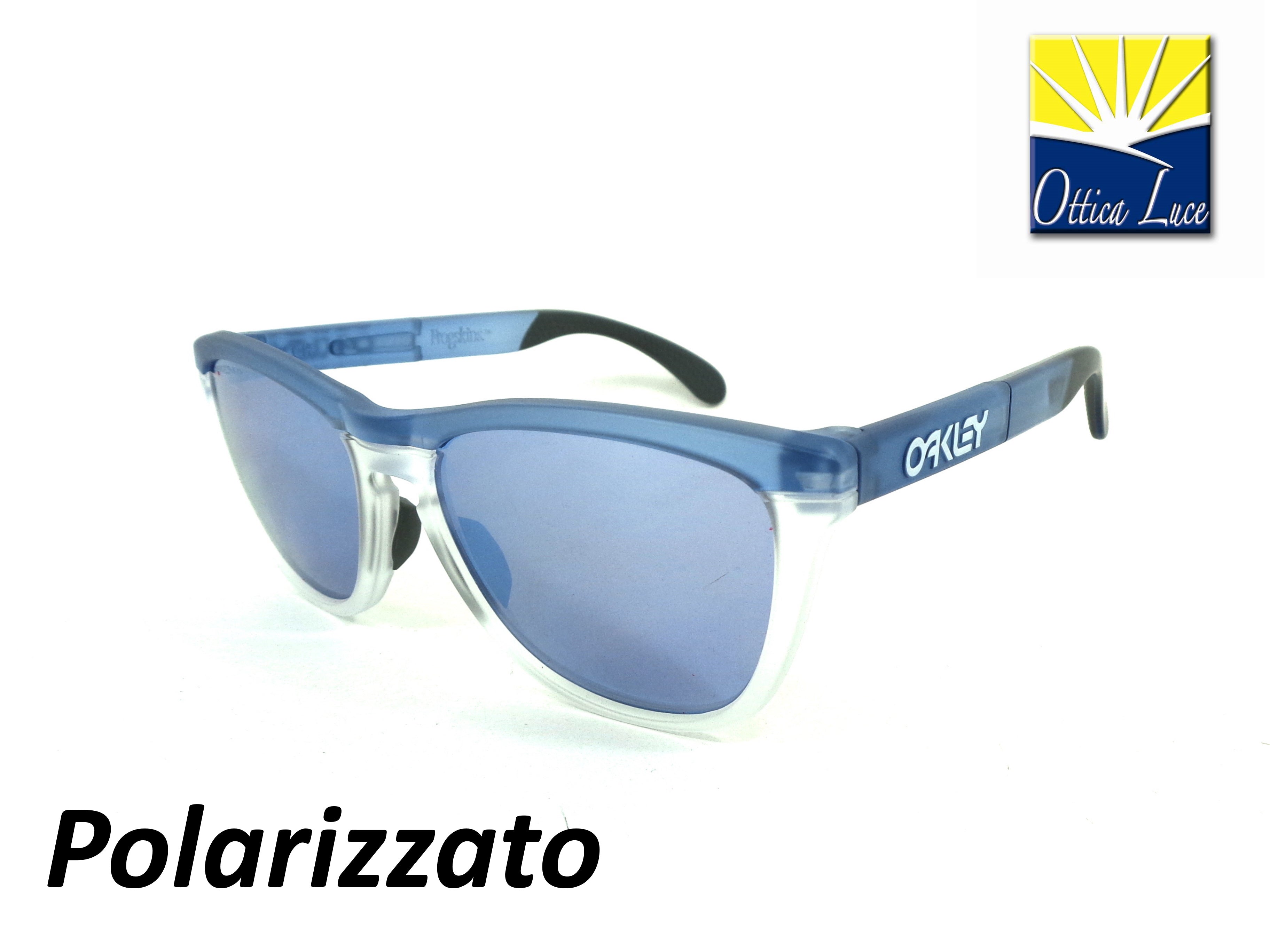 OAKLEY - Frogskins Range 9284 09 Fishing Sport Racing 928409 Prizm Deep Water Polarizzato