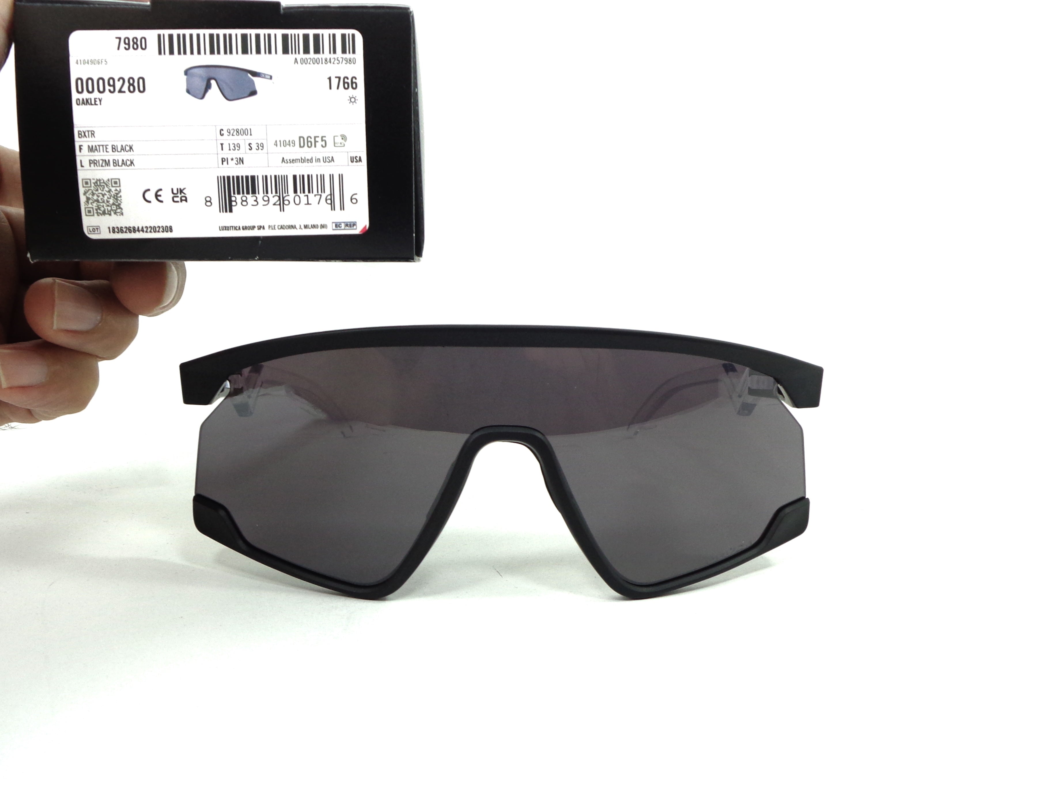 OAKLEY - BXTR 9280 01  Cycling Sport Racing Prizm Black  928001 occhiale da sole unisex