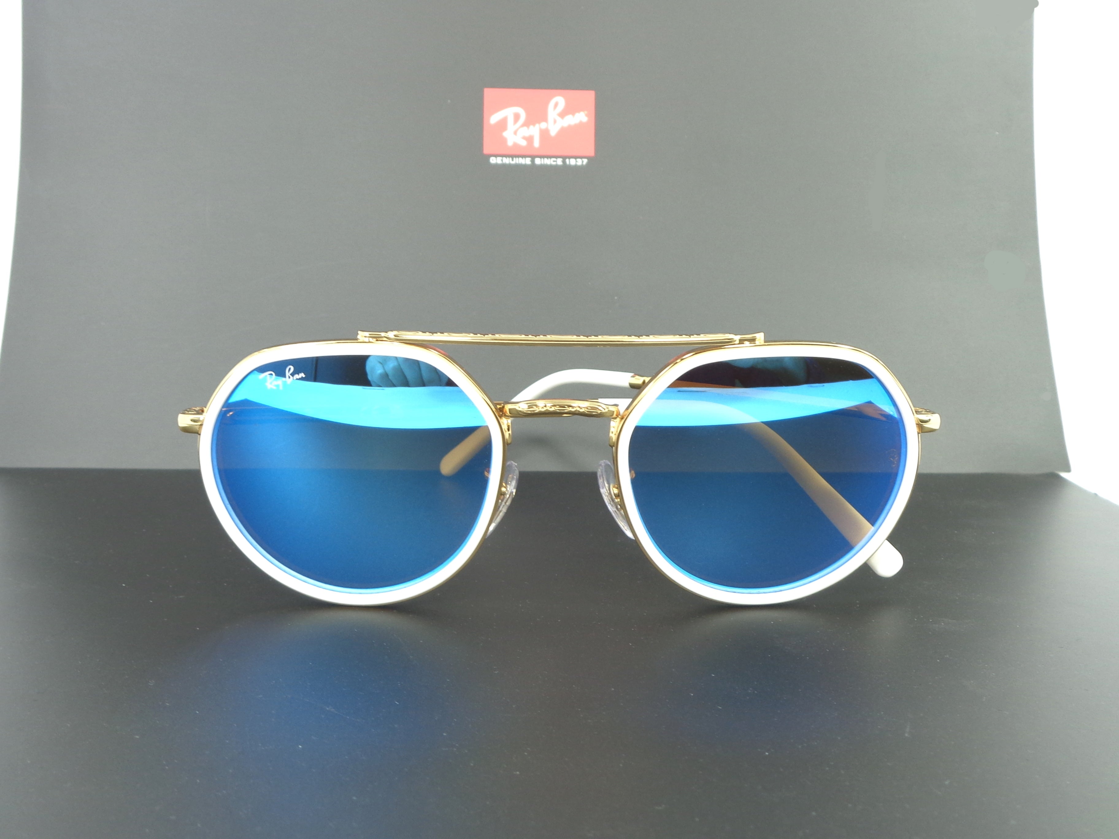 RAY BAN occhiali da sole 3765  001/4O Gradient Mirror Blue  37650014O