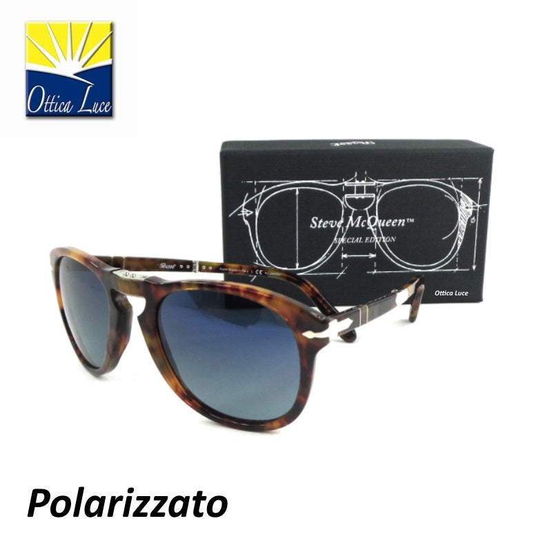 New PERSOL  714 SM 0108/S3 Steve McQueen  Polarizzato 0108S3 Caffè