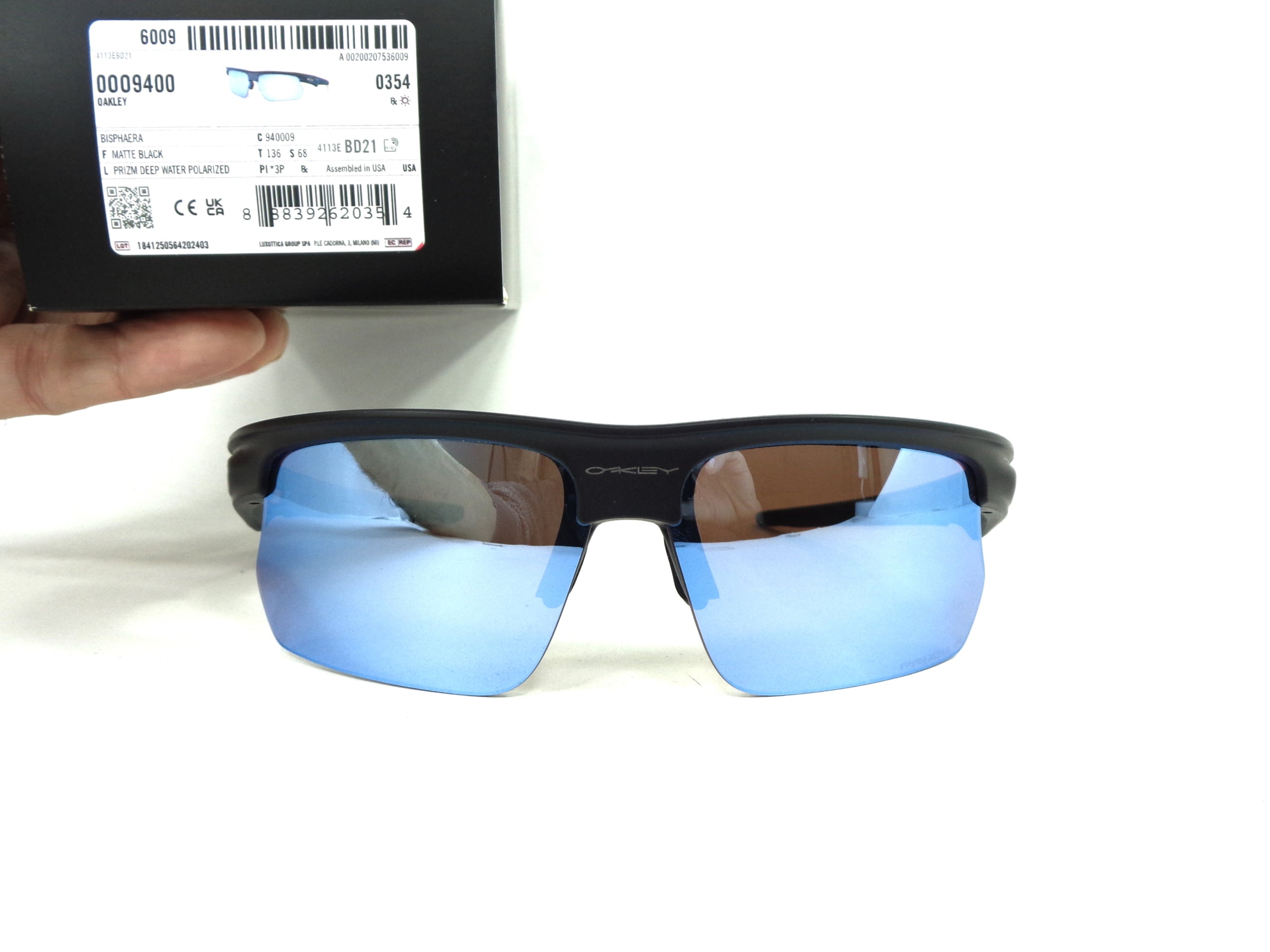OAKLEY - Bisphaera 9400 09 Cycling Sport Racing Prizm Deep Water Polarized 940009