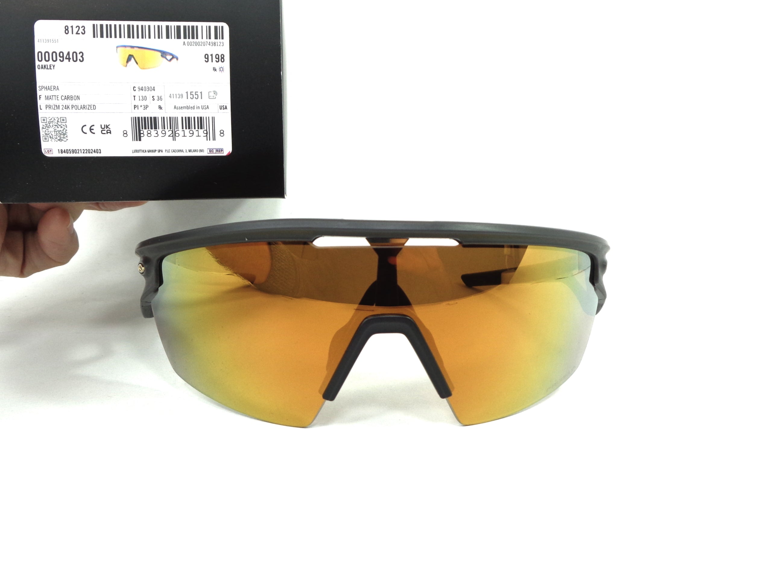 OAKLEY - Sphaera 9403 04  Cycling Sport Racing Prizm 24K Polarized 940304