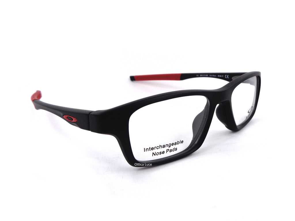 Occhiali da Vista OAKLEY - Crosslink High Power 8117 01 Satin Black/Red calibro 50 Tecnologia TruBridge