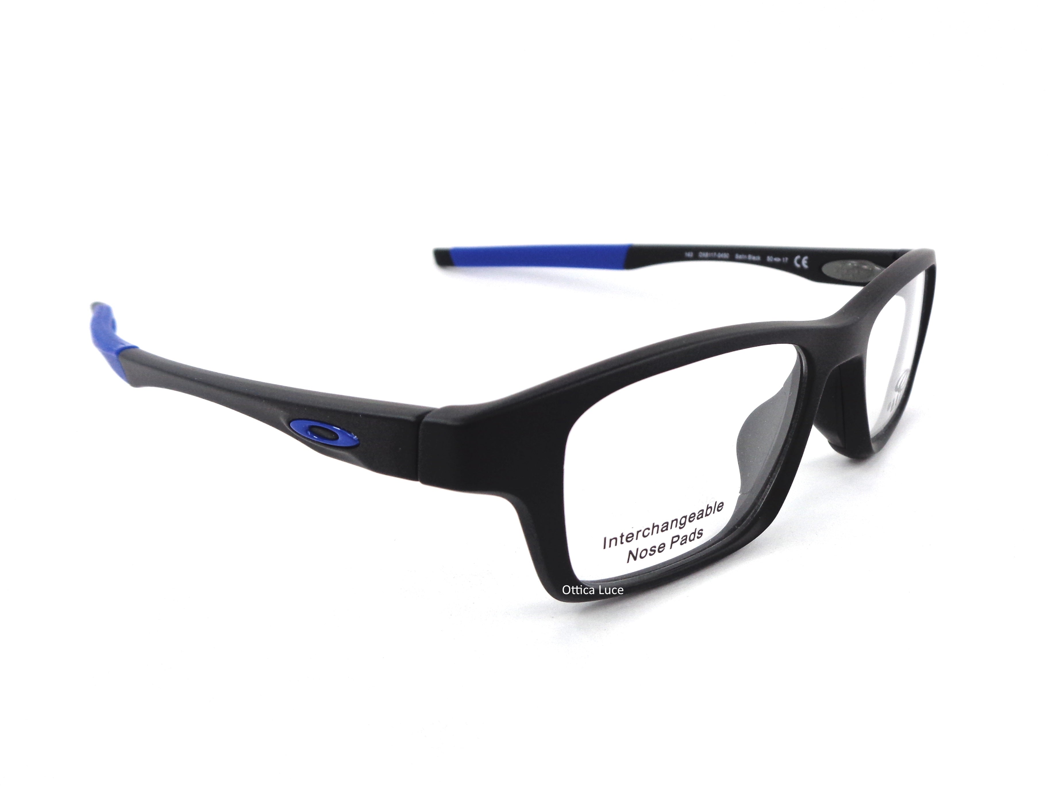 Occhiali da Vista OAKLEY - Crosslink High Power 8117 04 Satin Black/Blu calibro 50 Tecnologia TruBridge