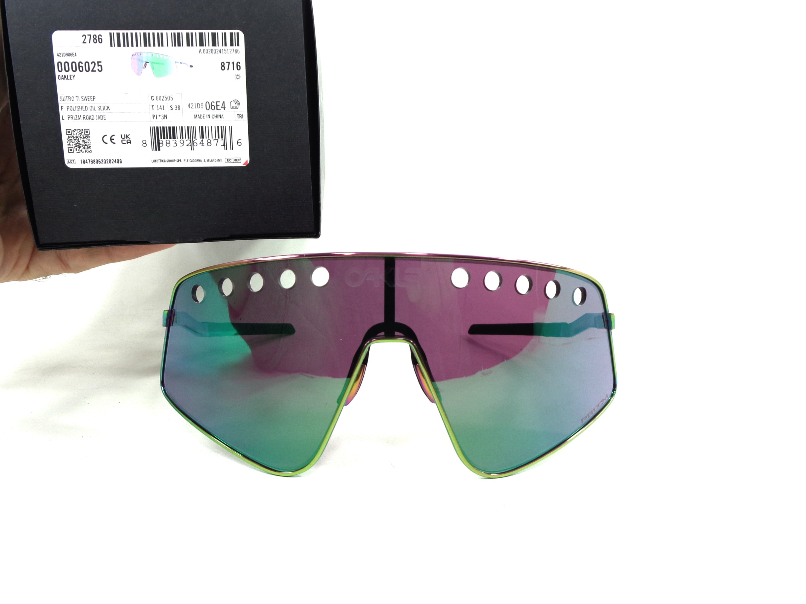 OAKLEY - Sutro Ti Sweep 6025 05 Titanio Cycling Sport Racing Prizm Road 602505