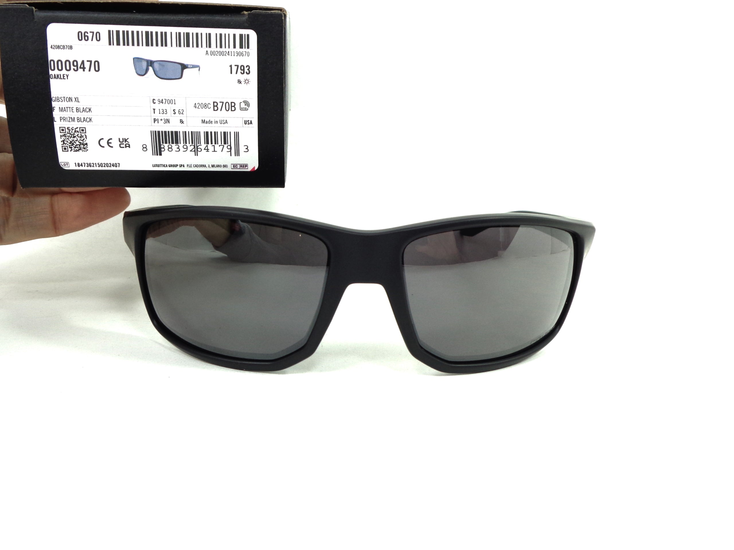 OAKLEY - Gibston XL 9470 01  Cycling Sport Racing Prizm Black 947001