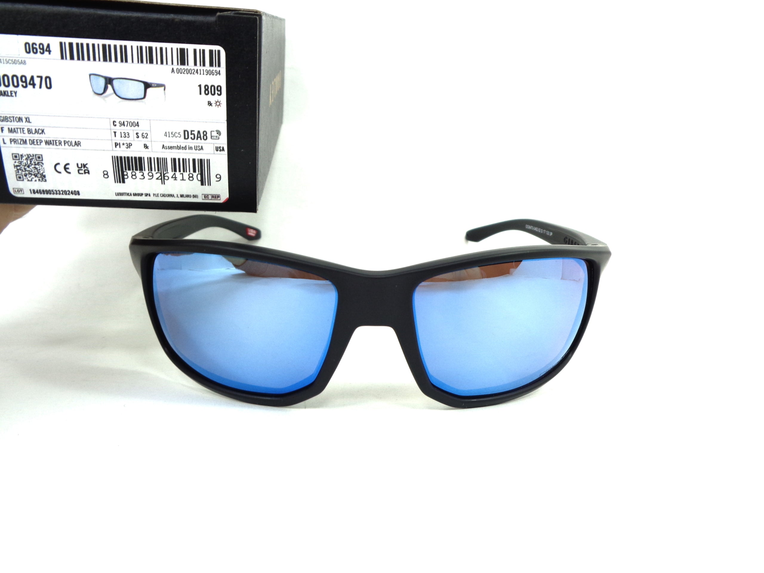OAKLEY - Gibston XL 9470 04  Sport Racing Prizm Deep Water Polarizzato Pesca 947004
