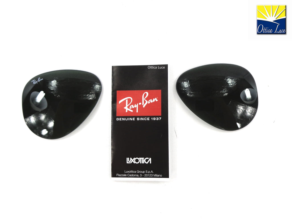 RAY BAN - Lenti di Ricambio 3025 Aviator Polarizzate Nere Calibro 58