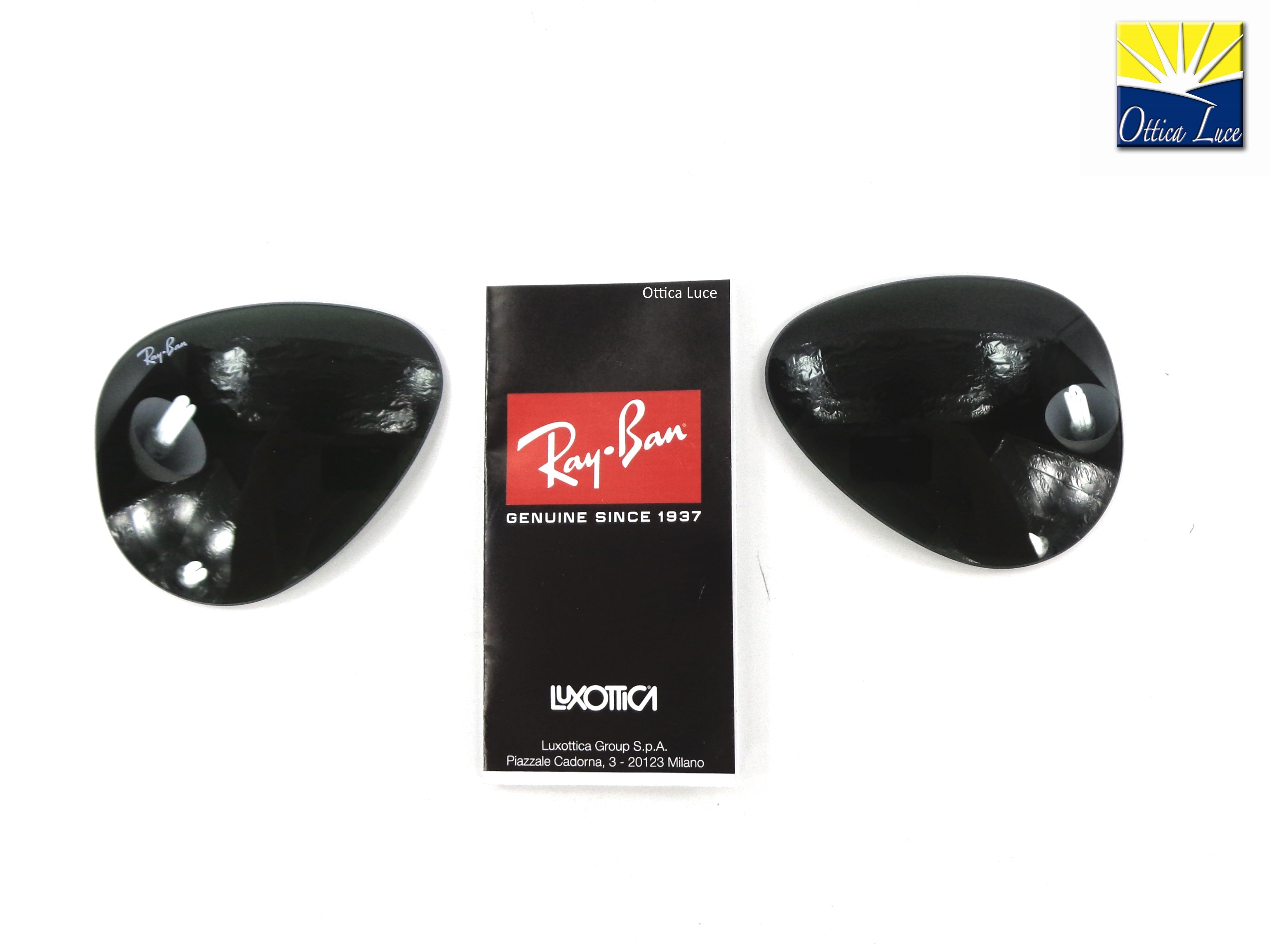 RAY BAN - Lenti di Ricambio 3025 Aviator Polarizzate Nere Calibro 58