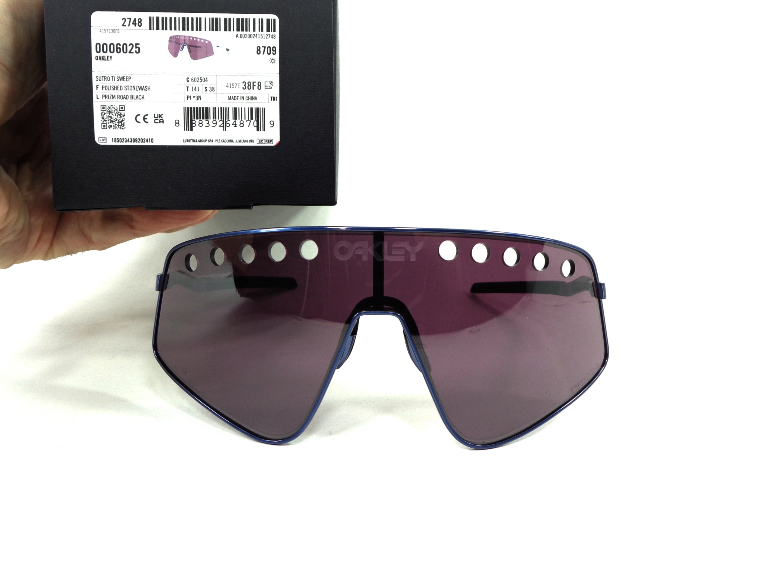 OAKLEY - Sutro Ti Sweep 6025 04 Titanio Cycling Sport Racing Prizm Road Black 602504