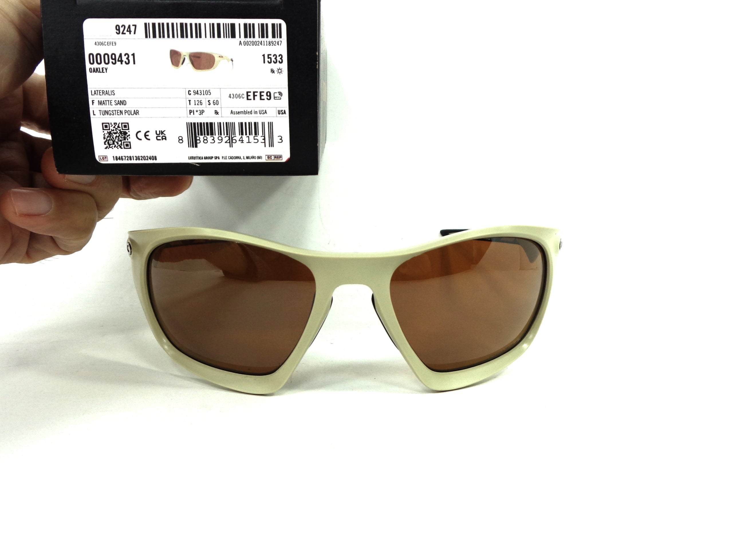 OAKLEY - LATERALIS 9431 05  Cycling Sport Racing  Prizm Tungsten Polarizzato 943105