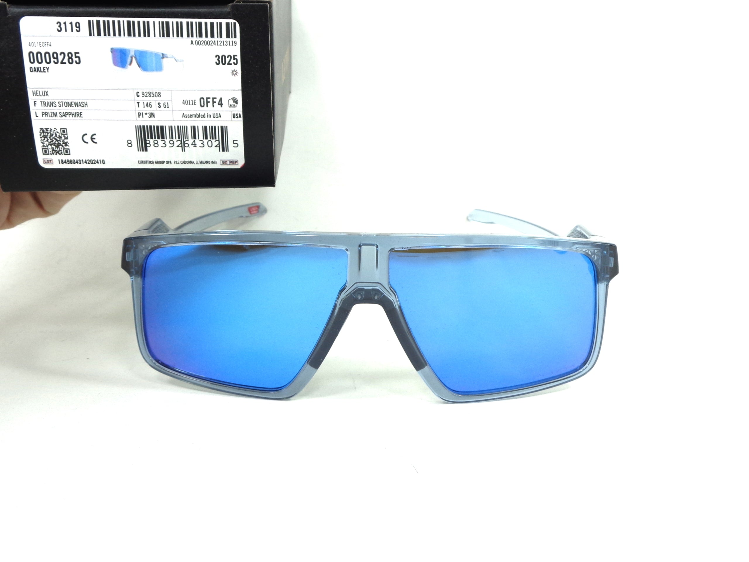 OAKLEY - Helux  9285 08  Cycling Sport Gamer  Prizm Sapphire 928508 SOTTOCOSTO