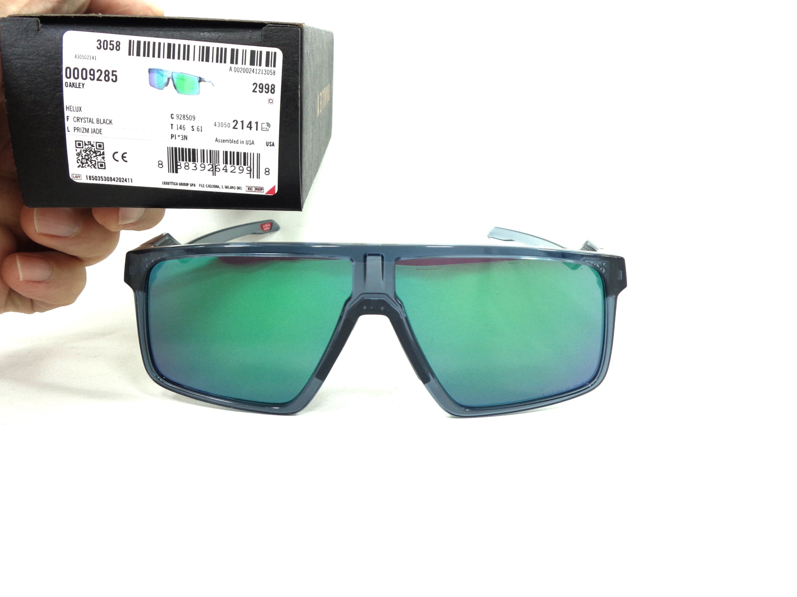 OAKLEY - Helux  9285 09  Cycling Sport Gamer  Prizm Jade 928509 SOTTOCOSTO