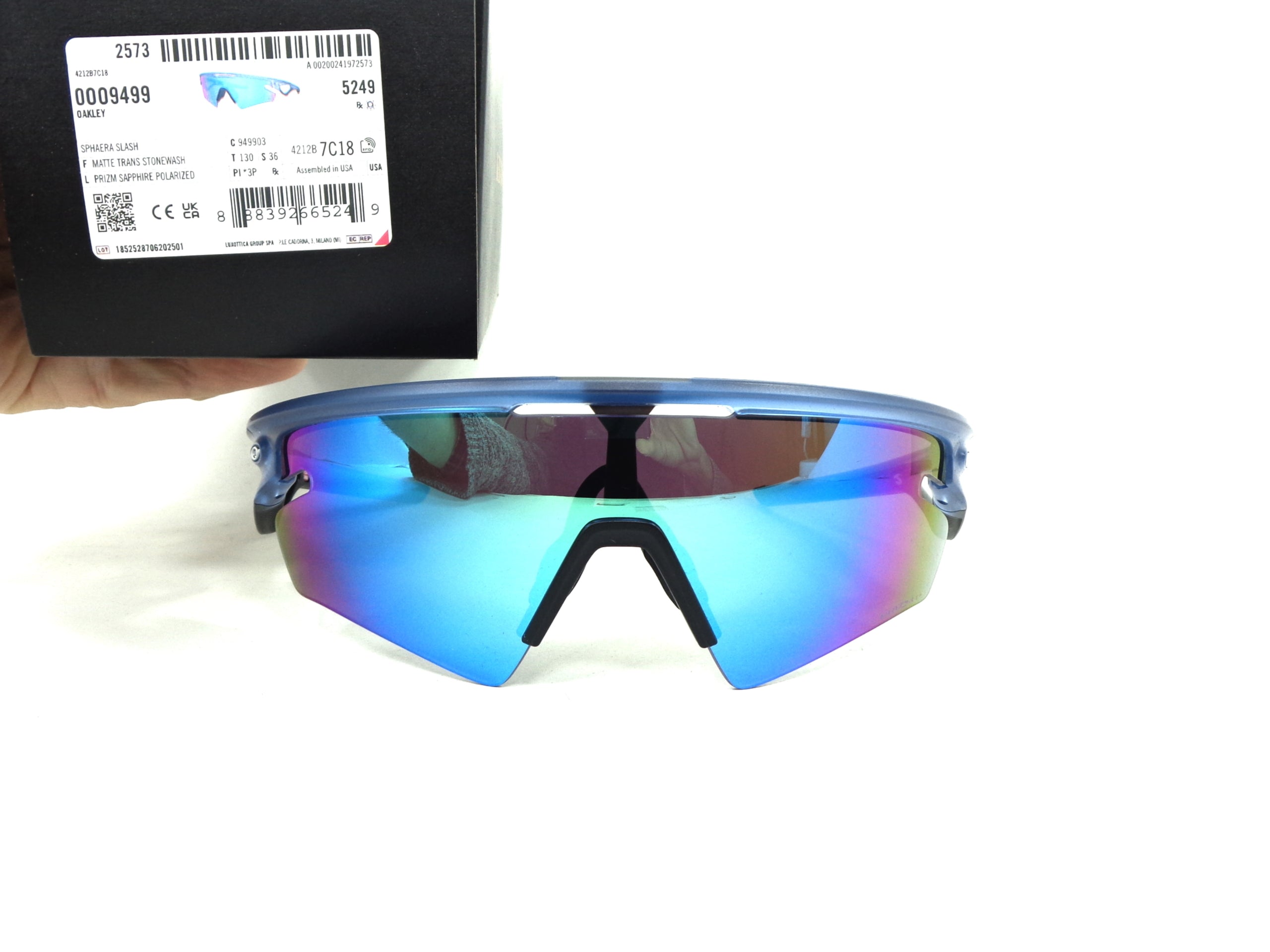 OAKLEY - Sphaera Slash  9499 03  Cycling Sport Racing Prizm Sapphire  Polarizzato  949903