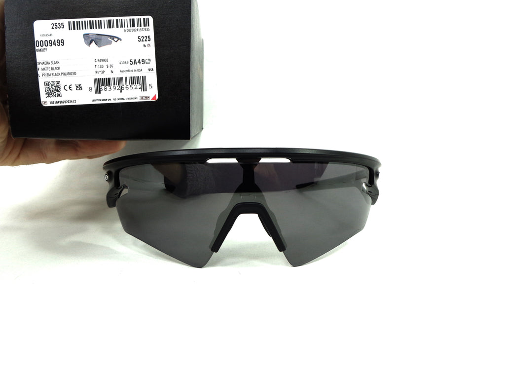 OAKLEY - Sphaera Slash  9499 01  Cycling Sport Racing Prizm Black Polarizzato  949901
