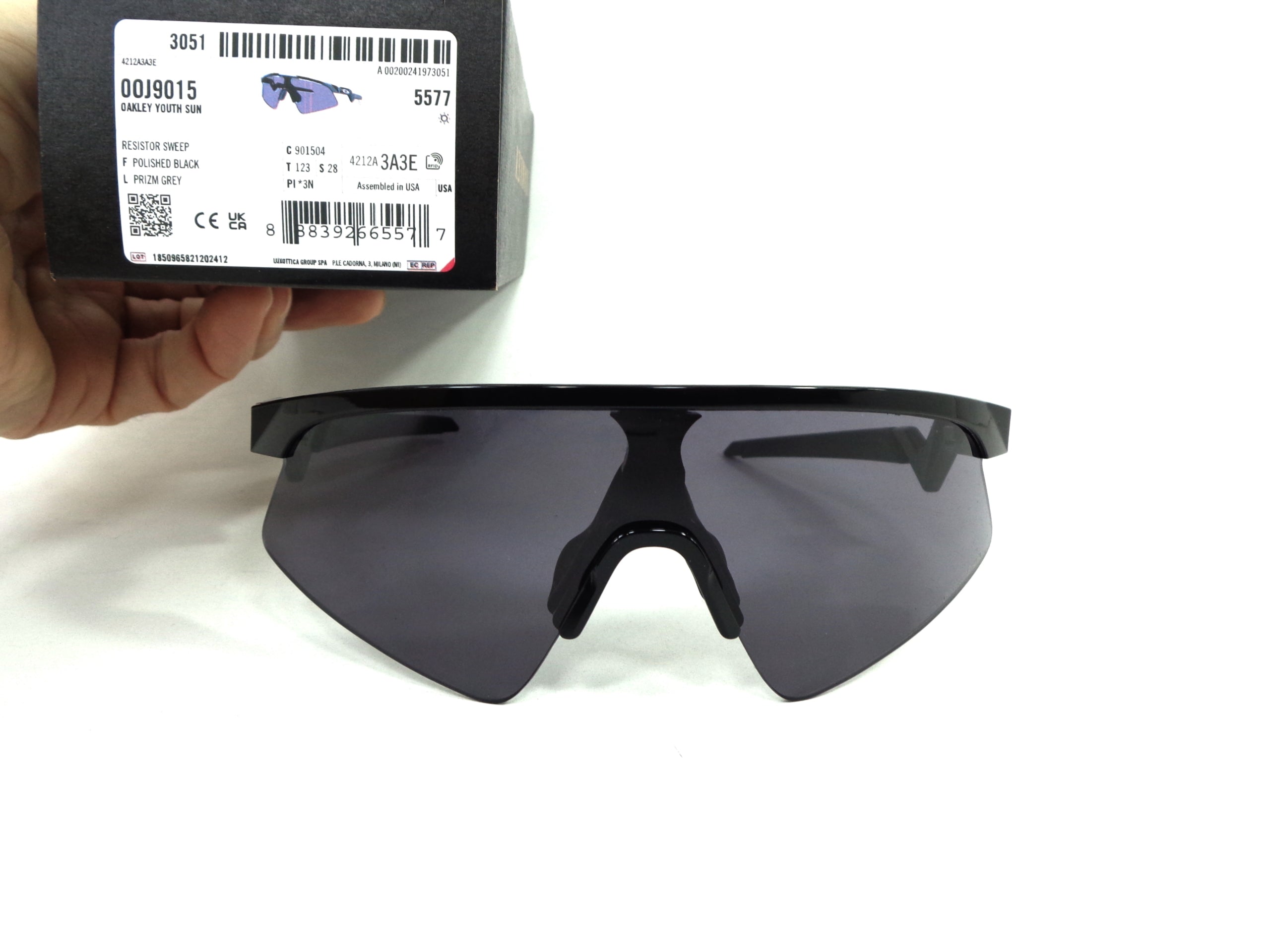 OAKLEY - Resistor Sweep  9015 04  Prizm Grey  Cycling Sport Racing OJ 901504 Youth Junior