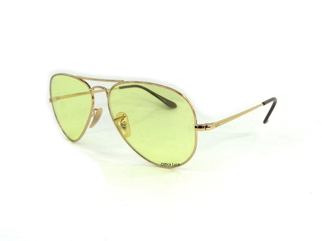 RAY BAN - Aviator Metal 3689 001/T4 Giallo Fotocromatico 001T4 Evolve