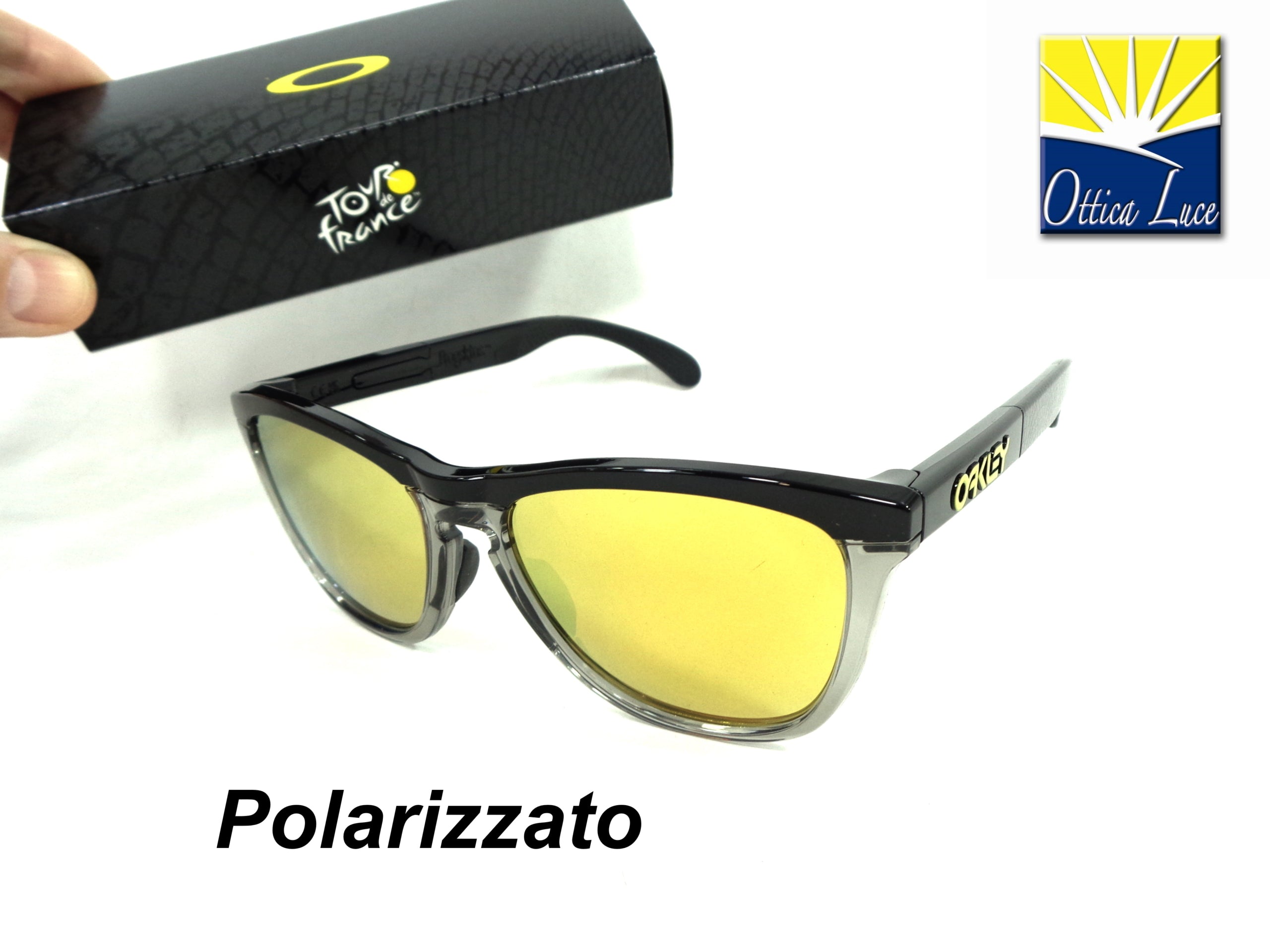 OAKLEY - Frogskins Range 9284 18 Serie Speciale Tour De France  Cycling Sport Racing Prizm 24K Polarizzato 928418