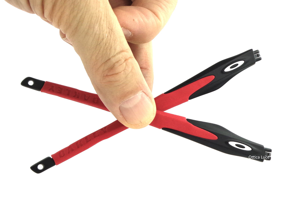 Aste ricambio OAKLEY CROSSLINK black / red per modelli 8027 - 8030 - 8031 - 8090