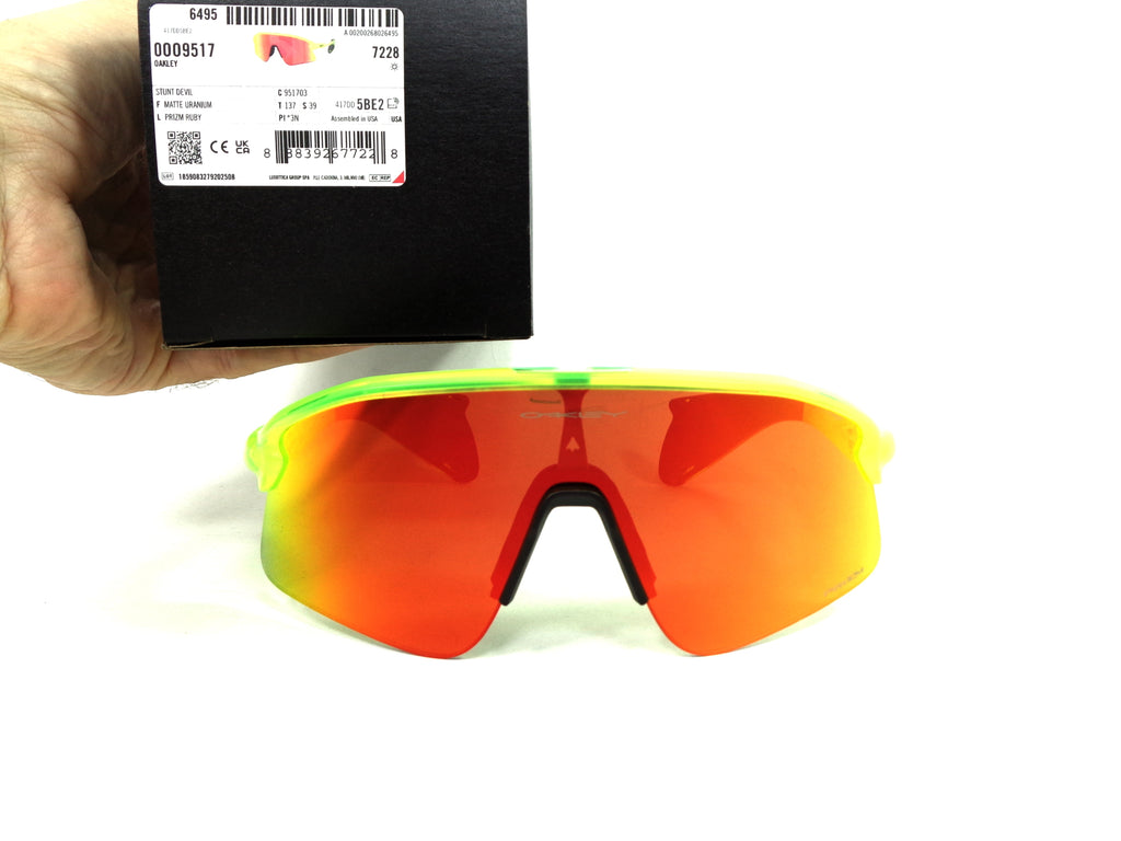 OAKLEY  Stunt Devil  9517 03  Prizm Ruby  Sport Racing Cycling 951703