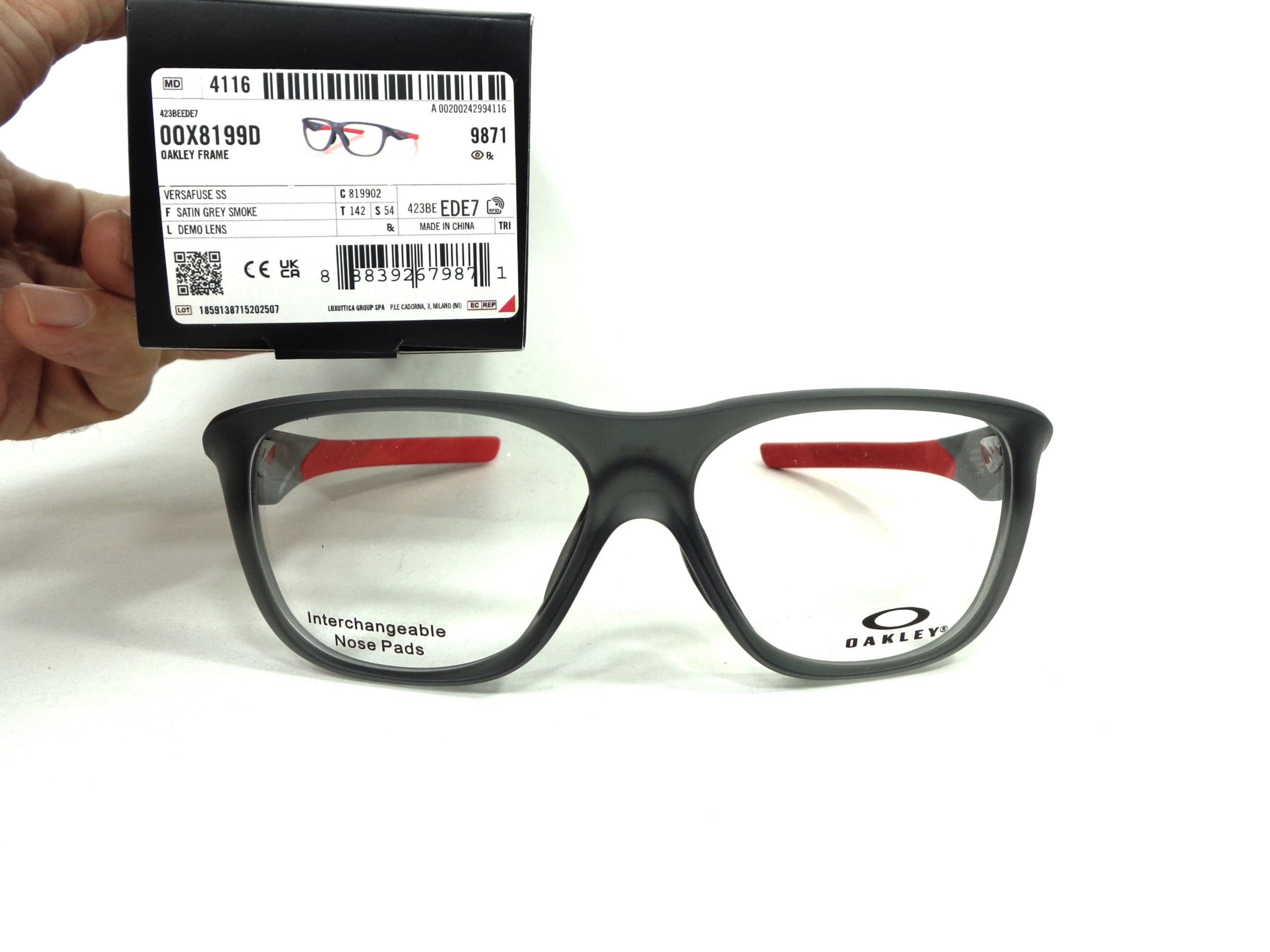 Occhiali da Vista OAKLEY - Oakley Versafuse SS 8199D 02  calibro 54  Doppia Asta 819902