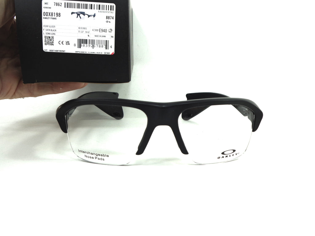 Occhiali da Vista OAKLEY - Oakley Stunt Glider 8198 01  calibro 60  Stabilità Aumentata 819801