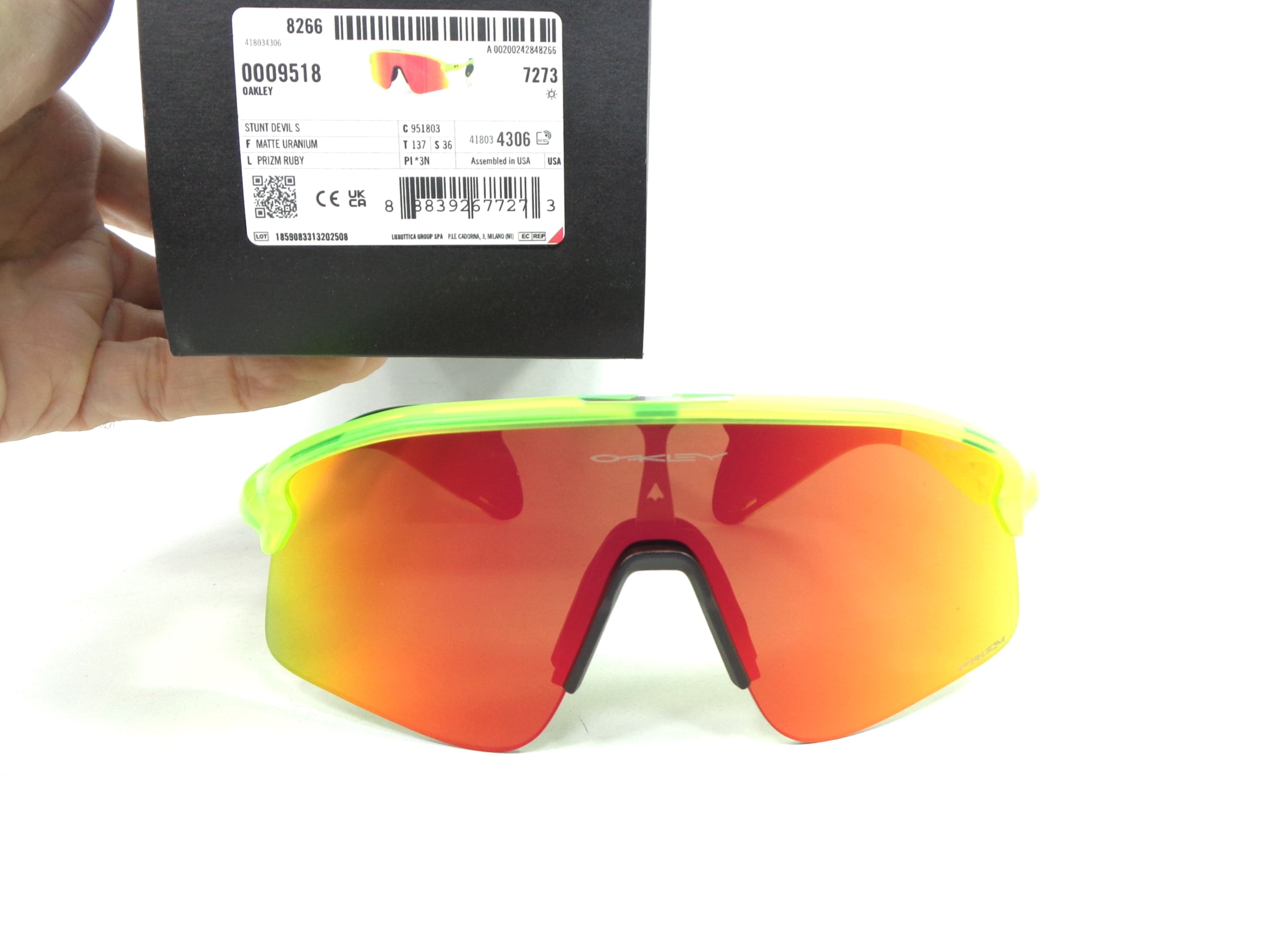 OAKLEY  Stunt Devil S  9518 03  Prizm Ruby  Sport Racing Cycling 951803