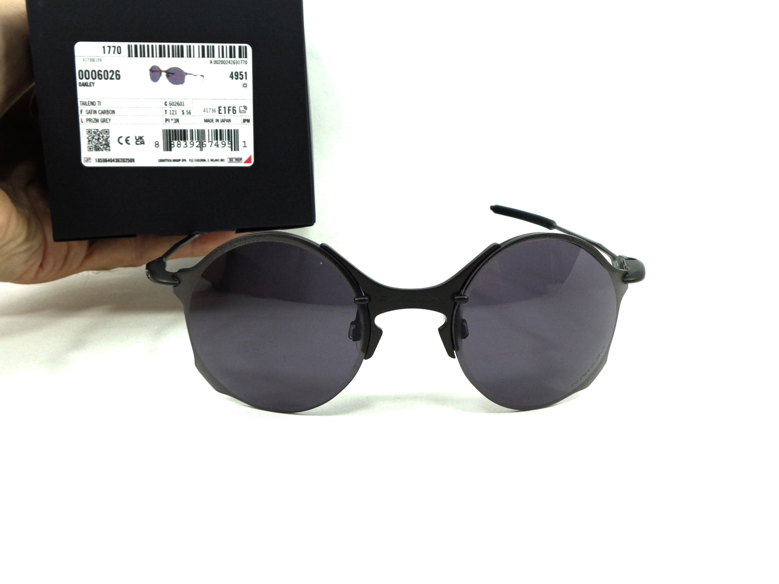 OAKLEY - Tailend Ti  6026 01  Titanium Cycling Sport Racing Prizm Grey 602601