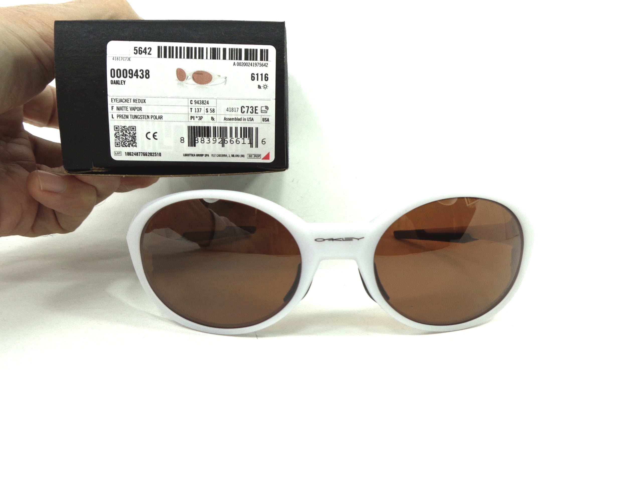 OAKLEY - EYEJACKET REDUX 9438 24 Cycling Sport Racing Prizm Tungsten Polarizzato 943824