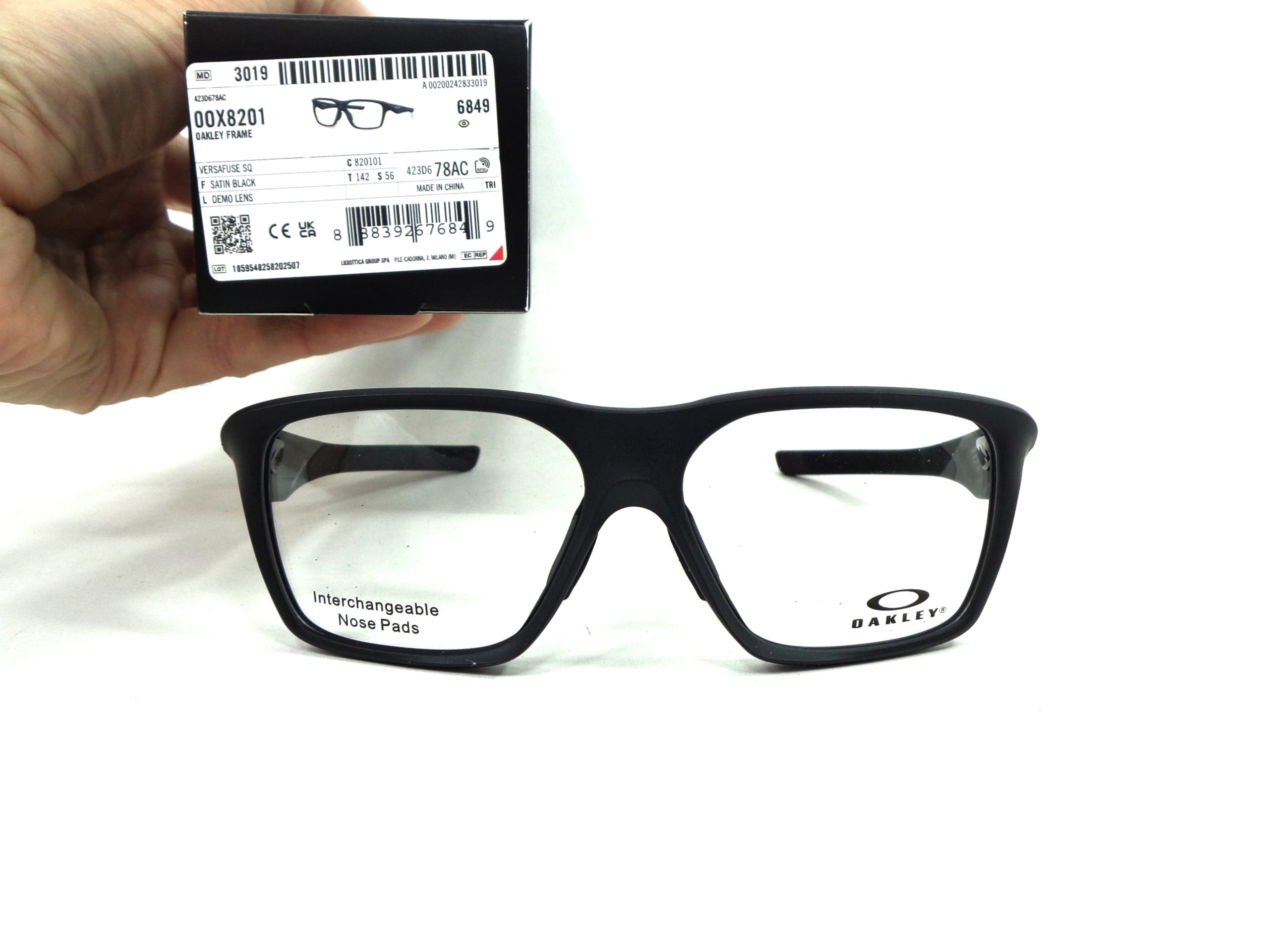 Occhiali da Vista OAKLEY - Oakley Versafuse SQ 8201 01  calibro 56  Doppia Asta 820101