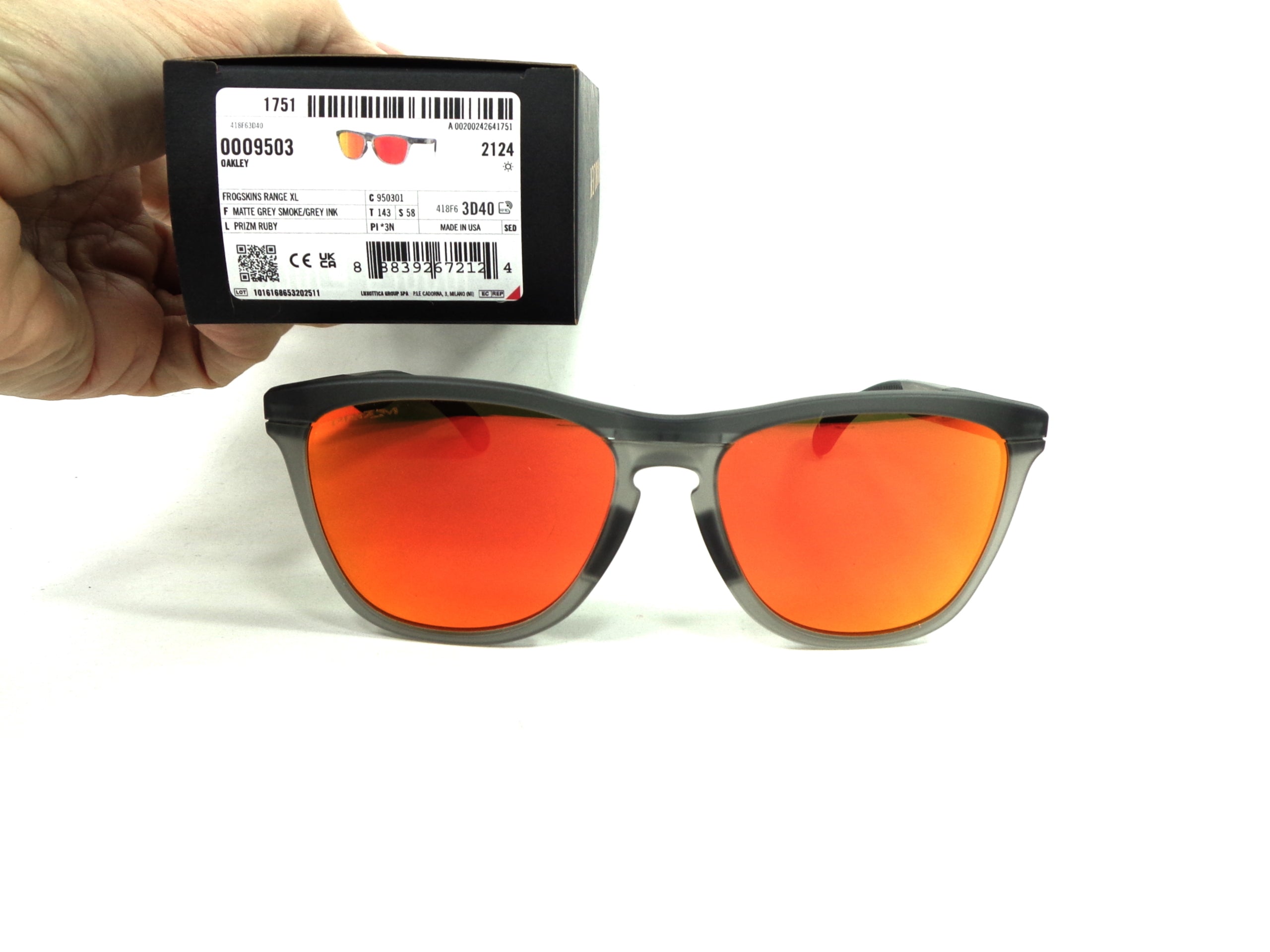 OAKLEY - Frogskins Range XL  9503 01  Cycling Sport Racing Prizm Ruby 950301