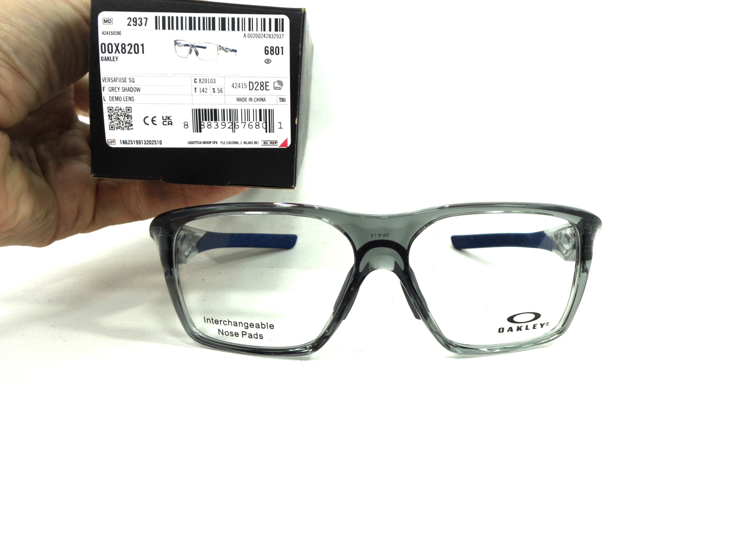 Occhiali da Vista OAKLEY - Oakley Versafuse SQ 8201 03 calibro 56  Doppia Asta 820103