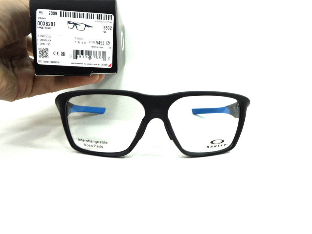 Occhiali da Vista OAKLEY - Oakley Versafuse SQ 8201 01  calibro 58  Doppia Asta 820101